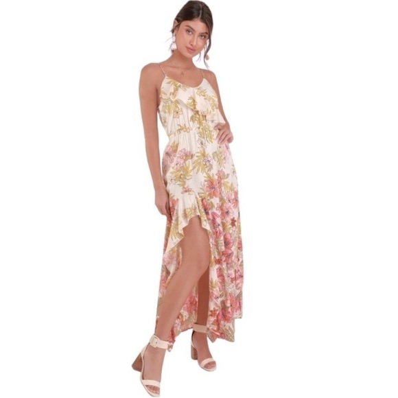 Billabong Floral Maxi Dress Hot Nights M - Picture 8 of 11
